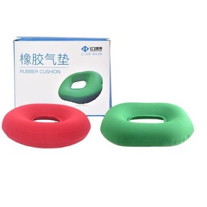 Rubber Air <b>Cushion</b> Red Green Oval Comfortable <b>Inflatable</b> <b>Seat</b> Pad For Wheelchair Elderly Care - Product Image 1
