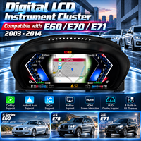 Alat Aktivasi Navigasi Android Auto Wireless CarPlay LCD Dashboard 12,3" Profesional untuk BMW E60 E70 E71 Seri 5 X5 X6