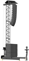 Sistema de soporte de armazón de matriz de línea de torre de aluminio para conciertos al aire libre