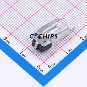 M22K050011T Tactile Switch Through hole Component (THT)-4P,7.5x6.2mm Switch Single Pole Single Throw Round Button 1N 6mm - Product Image 2