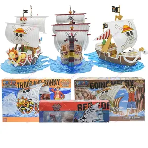 Figurine Manga de 13cm Luffy 1 Pièce, Bateau Mille Ensoleillé, Merry Assemblé, Maquette de Bateau, Jouet, Figurine Anime en PVC