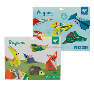 Animaux pliés papier 3d forme animale enfants à la main bricolage artisanat amusant dessin animé artisanat Art coloré créatif <span class=keywords><strong>Origami</strong></span> jouets - Product Image 1