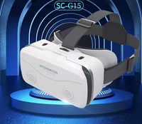 Lunettes de réalité virtuelle G15 IMAX à écran géant, film 3D HD, casque VR Google Cardboard, support pour téléphone 4,7-7 pouces, joystick de jeu inclus