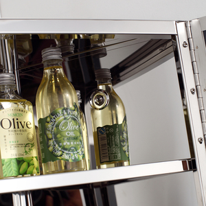 شنت الجدار مثلث خزانة حمام خزانة بمرآة الحمام الزاوية خزانة بمرآة 7041 - Product Image 4