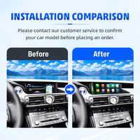 Modul Antarmuka Video Android CarPlay 8+128G, Peningkatan Layar OEM, Kotak Multimedia untuk Lexus RC 2018-2020, Netflix, YouTube, GPS