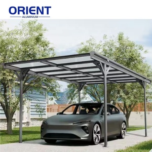 Abri de voiture multifonctionnel <span class=keywords><strong>en</strong></span> aluminium pour l'extérieur, pour le stationnement des véhicules, avec revêtement protecteur, montage rapide - Product Image 3