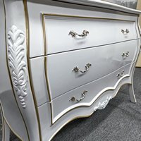 Armoire d'entrée en bois massif sculpté de style français / Table d'entrée de salon de villa européenne Armoire décorative