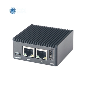 Oficia <span class=keywords><strong>nanopi</strong></span> บอร์ดพัฒนา R3S, แผงโลหะ RK3328 quad-<span class=keywords><strong>core</strong></span> Cortex-A53 OpenWrt ระบบมินิเราเตอร์ NAS สำหรับ Rockchip - Product Image 1