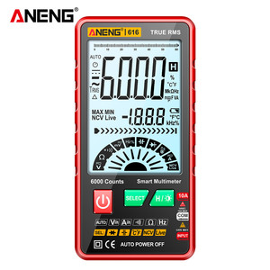 Multímetro Digital Portátil ANENG 616, Pantalla Grande con Retroiluminación, Inteligente, 6000 Cuentas, CA/CC, para Herramientas, 1 Año de Garantía, 600V - Product Image 1