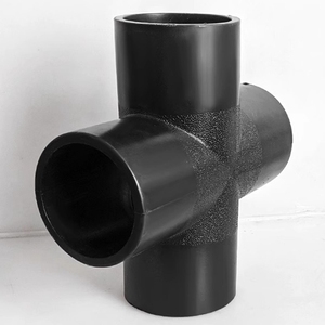 Ống nước Phụ kiện HDPE phụ kiện đường ống HDPE mông Fusion ổ cắm Fusion PN16 sdr11 <span class=keywords><strong>Dn32</strong></span>-630 TEE chéo khuỷu tay để kết nối đường ống - Product Image 5