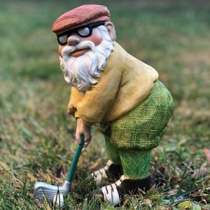 Estatua de Gnomo de Golf de Resina Hecha a Mano, Figura de Gnomo de Jardín Pintada a Mano, Golfista, 25 cm, Decoración Navideña para Exteriores, Regalo para <span class=keywords><strong>el</strong></span> Hogar - Product Image 3