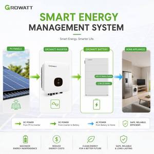 แบตเตอรี่ลิเธียม <span class=keywords><strong>Growatt</strong></span> แท้ 100% ขนาด 10kWh 51.2V LFP พร้อมระบบ Smart BMS สำหรับอินเวอร์เตอร์ไฮบริด <span class=keywords><strong>Growatt</strong></span> รุ่น SPF/<span class=keywords><strong>SPH</strong></span> - Product Image 3