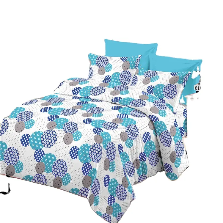 New designs Polyester brushed pigment printed fabric for bed sheet