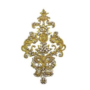 Appliques en strass thermocollants en forme de cœur en cristal argenté Hechun HC-3713, avec élasticité, pour vêtements et robes de mariée - Product Image 4