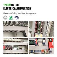 Goulotte de câblage en PVC résistante à la chaleur, ignifuge, sans halogène, étanche à l'humidité, à fentes, 40x20mm, avec couvercle