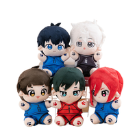 Poupées en peluche avec logo personnalisé de dessin animé japonais OEM peluche Anime poupée mascotte en peluche