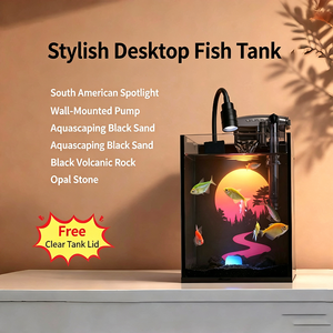 Ensemble d'aquarium de bureau ultra-clair de la série Dark Crystal, d'Amérique du Sud - Product Image 4