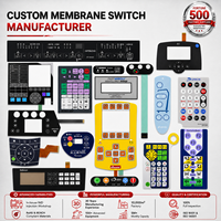 Clavier à membrane personnalisé OEM, panneau de boutons graphiques, clavier flexible, clavier de contrôle, fabrication en usine