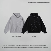 Veste de survêtement pour homme avec logo personnalisé, ornée de paillettes métalliques et de strass, fermeture éclair, vêtements de sport, streetwear