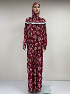 MC-1628 modeste Khimar <span class=keywords><strong>Hijab</strong></span> Abaya pour femmes Offre Spéciale Bangladesh imprimé robe à capuche Uae Dubai Eid Abayas <span class=keywords><strong>Djellaba</strong></span> grande taille - Product Image 4