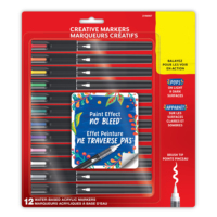 Nouveau design – Lot de 12 marqueurs acryliques à pointe pinceau, couleurs assorties, pour peinture sur roche, graffiti et pierre