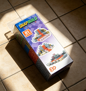 Cubes de construction magnétiques de luxe 81 pièces, jouet éducatif STEM unisexe dans une boîte en PVC durable pour l'éducation en classe de maternelle - Product Image 4