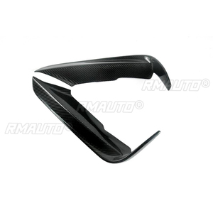 2 Piezas para BMW Serie 3 320/328/330/F30/F35 MAD 2012-2018, Alerones Delanteros de Fibra de Carbono Real, Divisores de Parachoques, Aletas, Spoiler, Molduras - Product Image 3