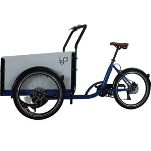 Điện Trikes với khung nhôm cho người lớn chất lượng cao và bảo vệ tốt giao hàng xe đạp điện hàng hóa điện bakfiets