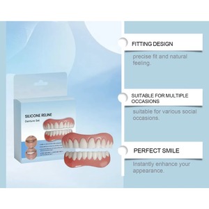 Protesi Dentarie Complete Superiori e Inferiori per Abbellire il Sorriso, Sbiancare i <span class=keywords><strong>Denti</strong></span>, Faccia da Dentista, Comfort e Adattabilità, Apparecchio Flessibile per <span class=keywords><strong>Denti</strong></span>, Sorriso Sicuro - Product Image 5