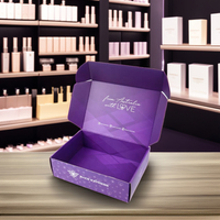 Boîte d'emballage en papier cosmétique avec impression personnalisée pour le maquillage, les soins de la peau, les soins de beauté du visage et l'abonnement aux accessoires capillaires