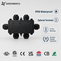 Boîtier de jonction étanche Greenway M686-6B 6 voies 24A 450V IP68 PC V0 pour la distribution électrique en gros