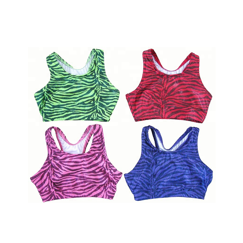 Adult and Children's Brief Bodysuit Sportswear for Cheerleader Training Uniform with Bra and Shorts