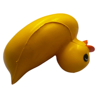 Canard anti-stress en mousse PU imprimé sur mesure, canard en caoutchouc écologique, canard anti-stress souple