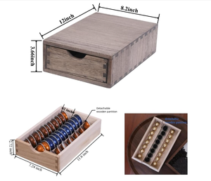 Chất Lượng Cao Bằng Gỗ Bảng Tổ Chức Gỗ Cà Phê <span class=keywords><strong>Pod</strong></span> Lưu Trữ Ngăn Kéo Cho Nhà Văn Phòng Nhà Bếp Countertop - Product Image 2