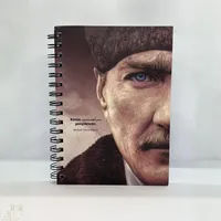 Carnet A5 Be Online Atatrk Série Spéciale, 160 pages, ligné, couverture rigide, impression personnalisée, usage bureau et scolaire, matériau PU