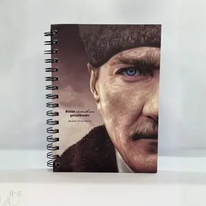 Be Online Atatrk Special Series Collection A5 <b>Notebook</b> 160 Page <b>Dotted</b> Hard Cover Custom Printed Mini Office School Use Made PU - Product Image 6