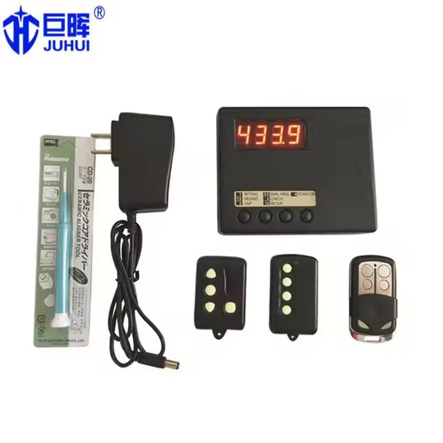 Automatic Waterproof Rolling Code Garage Door Remote Control Duplicator Copier Machine with Learning Code Function AAA Battery