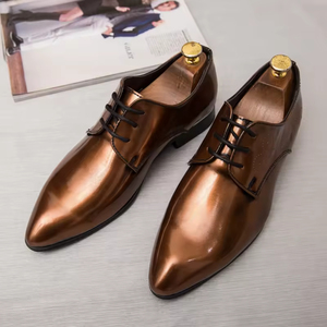 Zapatos Oxford Formales Hechos a Mano para Otoño e Invierno, Transpirables, Impermeables, con Hebilla, para Negocios, Bodas, para Hombre, que Aumentan la Estatura - Product Image 2