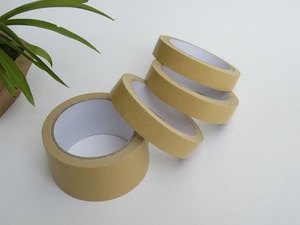 China Custom Made High Strength Waterproof Self Adhesive Laminated Kraft Paper Tape for Courier Shipping Bags Sealing