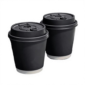 Vasos de Café Desechables Elegantes de Papel Kraft de Alta Calidad con Logotipo Personalizado, de Doble Pared, Reciclables, de 8oz y 12oz - Product Image 2