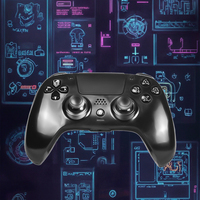 Control Inalámbrico para Videojuegos con Motor de Vibración, Botones Lineales, Giroscopio de Seis Ejes, Botones Programables y Altavoz - Hecho en China