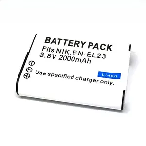 Pour <span class=keywords><strong>Nikon</strong></span> <span class=keywords><strong>COOLPIX</strong></span> B700 P900s P900 P600 P610s P610 S810c EL23 <span class=keywords><strong>batterie</strong></span> pour appareil photo numérique 3.8V 2000mAh <span class=keywords><strong>chargeur</strong></span> de <span class=keywords><strong>batterie</strong></span> USB inclus - Product Image 1