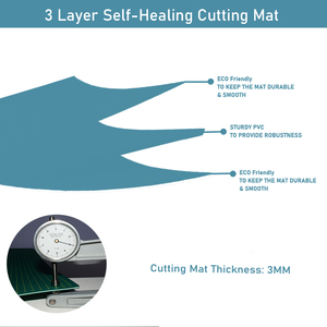 Tapis de découpe A4 double face à grille, auto-cicatrisant, compatible avec les lames, pour la couture, l'école, les <span class=keywords><strong>loisirs</strong></span> <span class=keywords><strong>créatifs</strong></span> et la <span class=keywords><strong>papeterie</strong></span> - Product Image 4