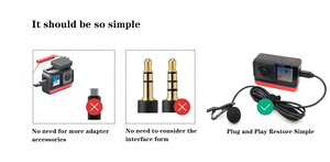 WESPORT-Accesorios para Cámaras Deportivas, micrófono de grabación externa tipo C de 1,5 M de largo con estéreo omnidireccional para <span class=keywords><strong>Insta360</strong></span> <span class=keywords><strong>ONE</strong></span> <span class=keywords><strong>R</strong></span>/RS - Product Image 5