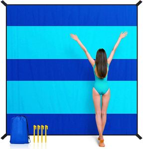 Alfombra de Camping Plegable, Portátil, Impermeable, con Logotipo Personalizado, Resistente a la Arena, Manta de Playa - Product Image 1