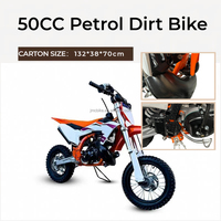 JMCBIKE Moto tout-terrain 50cc à essence 9HP haute puissance, motocross 2 temps pour enfants, vente en gros directe usine