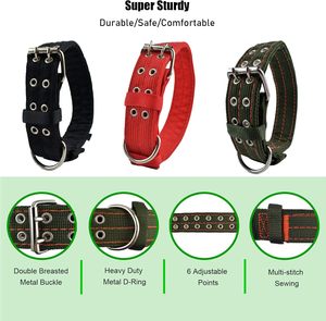 Colliers tactiques avec collier pour chiot, collier pour animaux de compagnie en nylon, nylon tactique avec quincaillerie de qualité supérieure, excellent choix pour toutes les races de chiens - Product Image 5