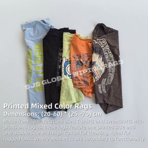 Trapos de Algodón Reciclado de Alta Absorción de Agua y Aceite, Trapos de Limpieza Industriales de Colores, Trapos de Limpieza de Desechos - Product Image 2