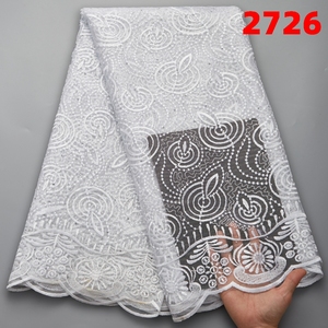 Tissu africain en dentelle maille française pour <span class=keywords><strong>robe</strong></span> <span class=keywords><strong>de</strong></span> soirée, fournitures <span class=keywords><strong>de</strong></span> mariage, bon marché, collection 2726 - Product Image 3