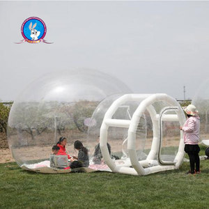 Lều bong bóng bơm hơi PVC trong suốt 360 tầm nhìn toàn cảnh Thiết kế thời tiết cho các hoạt động sang trọng và ngắm sao - Product Image 5